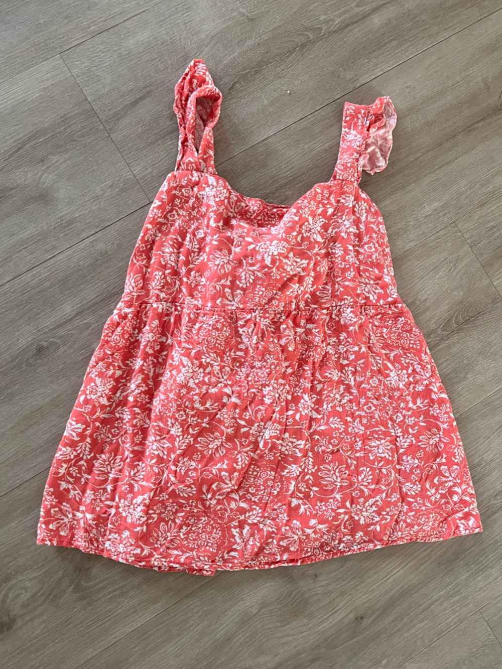 Isabel by Ingrid & Isabel Maternity orange floral blouse size large